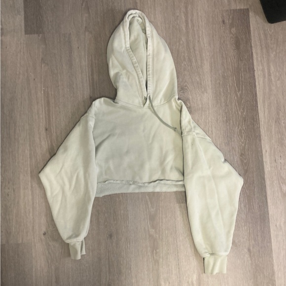 Pale green cropped Tna hoodie - Picture 1 of 1